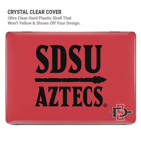 San Diego State University Aztecs Red MacBook Pro 14in (2021-24) Case plus Skin